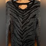 EXPRESS  Metallic Shimmer Lace Up Animal Print Stretchy Mini Dress Size Small‎ Photo 4