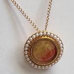 Vintage Avon 4 piece set interchangeable goldtone brooche necklace combination Photo 1