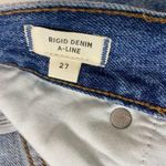 Madewell Rigid Denim A-Line Mini Skirt in Lakeline Wash Eco Edition 27 Photo 7