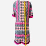 Eliza J Geometric Print Sheath Dress 12P – Pink Navy Red Tribal Pattern Photo 7