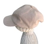 Free People  Williamsburg Faux Suede Baseball Cap Hat Cream Photo 2