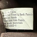 Brown Genuine Suede Embossed Leather Totebag Photo 2