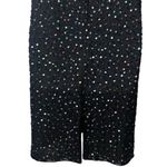 Vintage 100% Silk Rainbow Sequin Beaded Midi Dress Party New Year’s Evening L Black Size L Photo 6