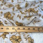 BaeVely size large baby doll top feeling vibrant white with gold floral design Photo 5