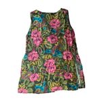 Vintage womens medium looks collection floral open front cardigan belly shirt Green Photo 1