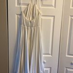 Easy Street Vintage  Fashion New York white pleated dress low V‎ size 9 Photo 4