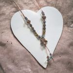 Bohemian Beaded‎ Ceramic Brown Necklace Ethnic Style Flower Pendant Necklace Photo 2