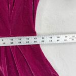 Fanco Velvet Dress Women's Small Purple Short Sleeve Party Mini Photo 2