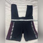 PINK - Victoria's Secret PINK‎ Victoria's Secret Kids Black and Purple Leggings Photo 2