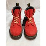 Dr. Martens 939 Ben Suede Padded Collar Lace Up Boots Red Photo 2