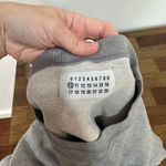 Maison Margiela Womens Crewneck 48 Medium Long Sleeve Cotton Italian Designer Gray Photo 1