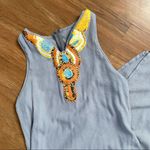 Bohemian Faux Necklace Grey Maxi Dress Photo 5