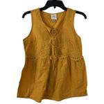 Knox Rose Women's Mustard Yellow Sleeveless Top Photo 0