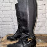 Tommy Hilfiger  Black Leather Riding Boots size 7 1/2 Photo 0