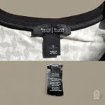 White House | Black Market Sweater Small Black White Geometric Button Up Photo 5