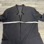Elie Tahari  black long length front hook blazer suit jacket womens small J38 Photo 3