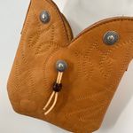 Handmade Leather Cowboy Boot Tooled  Purse Photo 1