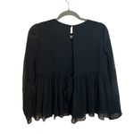 ZARA  Floral Embroidered Babydoll Blouse Photo 1