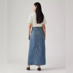 Levi's NWOT ® Premium LONG ICON SKIRT Light Wash Blue Denim Women’s Jean Skirt. Photo 2