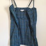 Aeropostale Blue White Yellow Plaid Zip Up Dress Small Photo 1