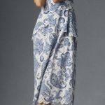 Farm Rio Blue and White one shoulder midi dress Asymmetrical Ruffled Sundress Photo 3