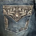 Miss Me Signature Cropped Jeans Women Swavorski Crystal Photo 5