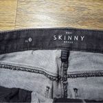 White House | Black Market  Charcoal Black Skinny Ankle Jeans with Lace Hem Size 0 Photo 3