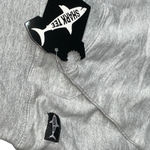 Delray Beach Florida Womens Medium Hoodie Distressed Shark Flower Hoodie Gift Gray Photo 5