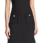 Karl Lagerfeld Black Sleeveless V-Neck Sheath Dress Photo 0