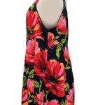 Lane Bryant Black & Red Floral Pleated Sun Dress Photo 8