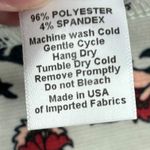 Agnes + Dora Midi Skirt Floral Print Red Cream Women's Size L Photo 3