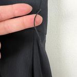 Vera Wang White  Dress Womens 8 Black Crinkle Chiffon Trumpet Hem Strapless Gown‎ Photo 9