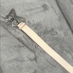 Urban Outfitters Cream Belt with Silver Butterfly Buckle Photo 1