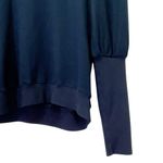 Sundry  Navy Blue Puff Sleeve Sweatshirt Pullover Size 1 (Small) Made in USA Photo 5