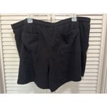 Terra & Sky Tierra & Sky Black Soft Short Size‎ 2XL Elastic/Tie Waist High Rise Pockets Photo 5