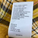 Urban Outfitters  Plaid Flannel Mini Dress Puff Sleeve Smocked Yellow NEW Women S Photo 10