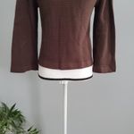 Michael Kors Brown Bell Sleeve Cardigan Size S Photo 3
