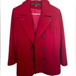 Fleet Street  vintage red wool coat size small Photo 0
