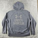 Under Armour  Pullover Half Zip Hoodie Gray Women's Size Medium Long Sleeve Photo 8