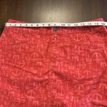 Vineyard Vines Shep & Ian Skirt Women's Size 8 Corduroy Anchor Print Red-Pink Photo 6