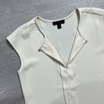 J.Crew • crepe cap sleeve blouse B1173 size 2 ivory cream Photo 6