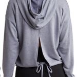 Wildfox  Hooded Pullover Drawstring Waist Open Back Gray Blue‎ Size Medium New Photo 10