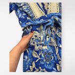 Farm Rio  Full of Flowers‎ Jumpsuit Blue Crochet Lace Size M Photo 8
