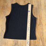Guitar Print Sleeveless Crop Tank Y2K Ribbed Women's S Grunge Streetwear Goth Black Photo 3