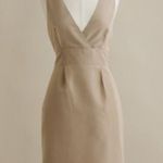 J.Crew Alisanne Dress 0 in Silk Taffeta Natural Cocktail Wedding Event Occasion Photo 0