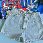 Levi’s Vintage Levi 912 Pinstripe Orange Tab Denim Shorts Photo 0