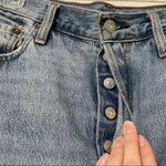 Levi's Levi’s 501 Premium Denim Distressed High Rise Straight Leg Jeans Womens 29 Photo 5