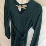 Altar'd State Altar’d State: Teal long sleeve, zip back, super soft romper with belt- size M Photo 12