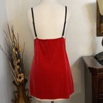 Linea Donatella Red Baby Doll Velour Christmas Slip Dress Size XL Photo 2
