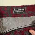 Volcom  Red and Gray Skinny Jeans with‎ Bold Pattern Photo 2